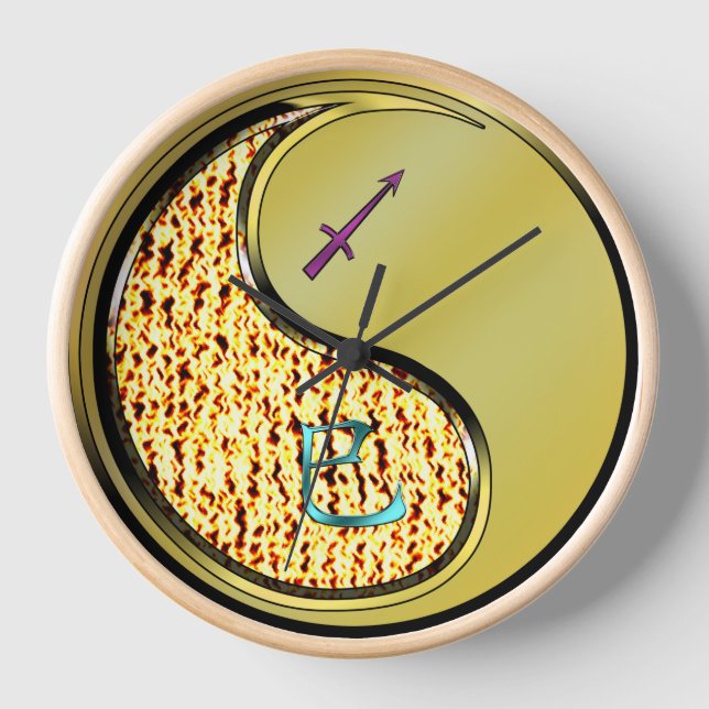Schütze & Metallschlange Uhr (Vorderseite)