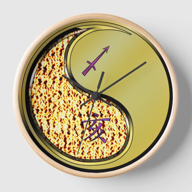 Schütze & Metallschwein Uhr (Vorderseite)