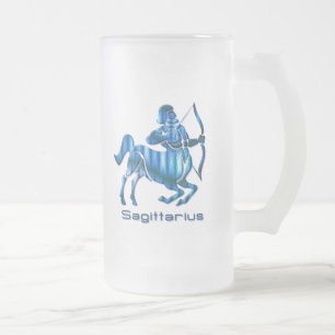 Schütze-Profil-mattierte Bier-Tasse Mattglas Bierglas