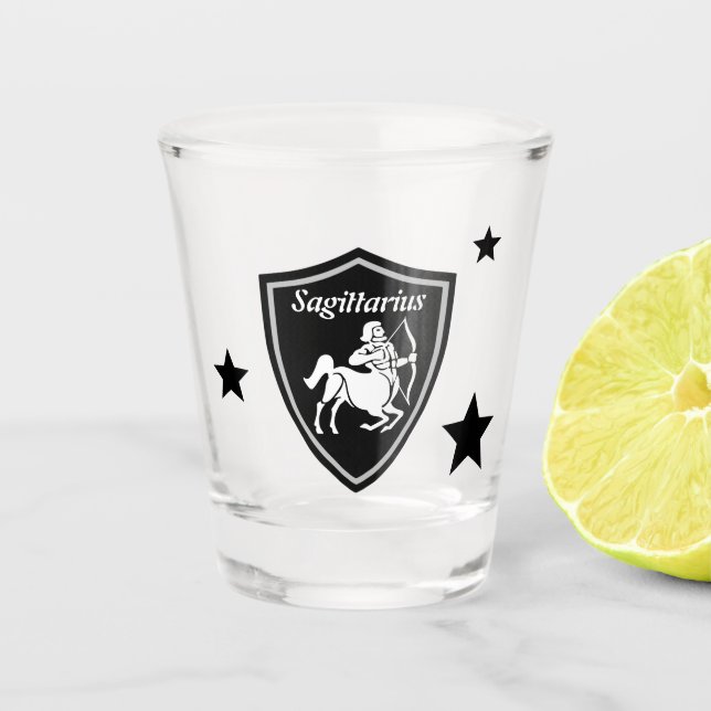 Schütze Schnapsglas (Vorderseite)