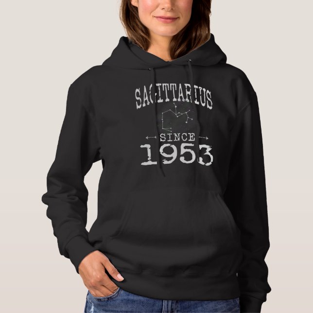 Schütze seit 1953 Constellation Sagittarius B Hoodie (Vorderseite)