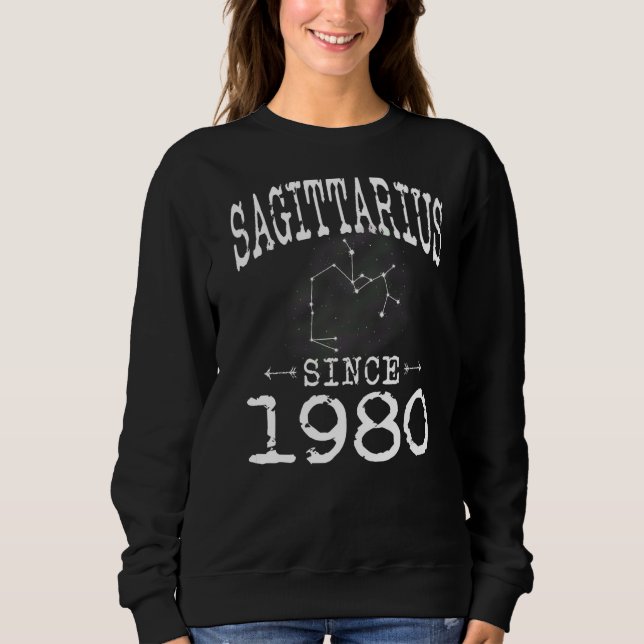 Schütze seit 1980 Constellation Sagittarius B Sweatshirt (Vorderseite)