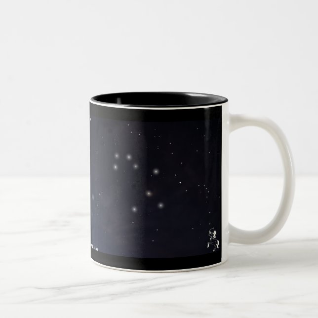 Schütze-Tierkreis-Sammlungs-Tasse Zweifarbige Tasse (Rechts)