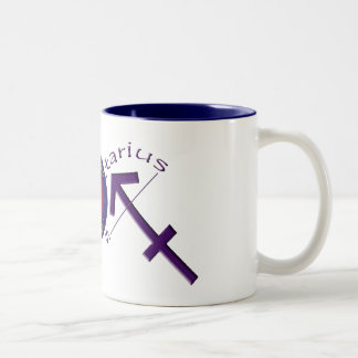 Schütze-Tierkreis-Symbol-Tasse Zweifarbige Tasse