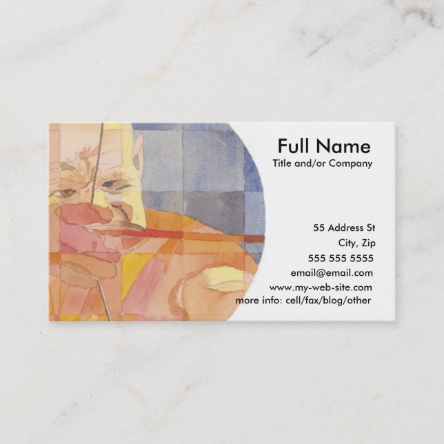 Schütze-Tierkreis Visitenkarte (Vorderseite)