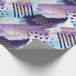 Schütze-Tierkreis-Wasserfarbe-abstrakte Geschenkpapier