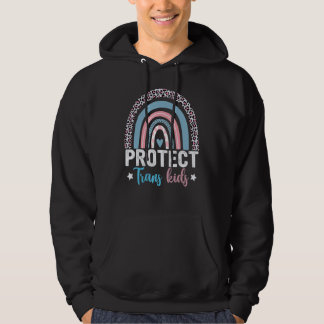 Schütze Trans-Leopard-Rainbow-Transgender-Flagge Hoodie