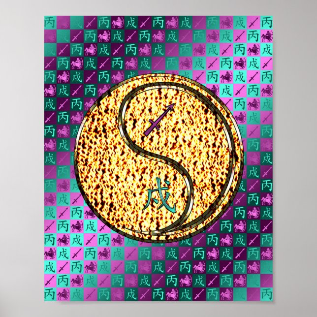 Schütze und Feuerwehrhunde Poster (Vorne)