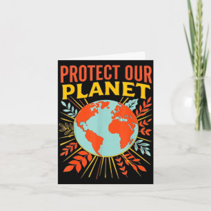 Schütze unseren Planeten Naturliebhaber Erdentag  Karte