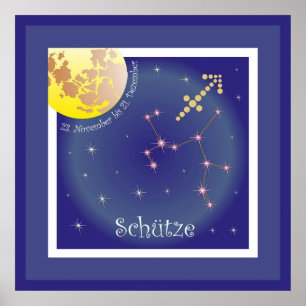 Schütze vom 23. November bis 21. Poster