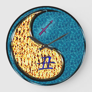 Schütze & Wasserbüffel Große Wanduhr
