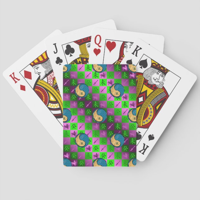 Schütze & Wasserziege Spielkarten (Rückseite)