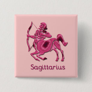 Schütze-Zeichen-Quadrat-Button Button