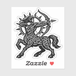 Schütze Zentaur Schütze — Mythische Zodiac-Tinte Aufkleber