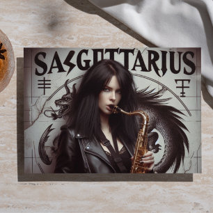Schütze-Zodiac-Musiker-Saxophon-Decoupage Seidenpapier