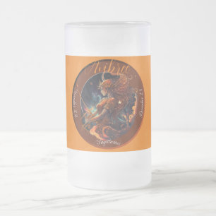 Schütze Zodiac Sternzeichen personalisierbar Mattglas Bierglas