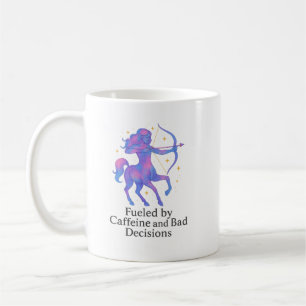 Schütze-Zodiac-Tasse – Angetrieben von Koffein und Kaffeetasse