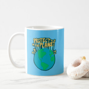 SCHÜTZEN DES PLANETEN GERETTET ERDE Öko Grün Kaffeetasse