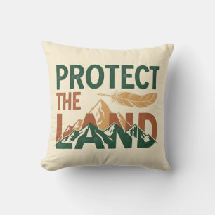 "Schützen Sie das Land" mit Feather Kissen