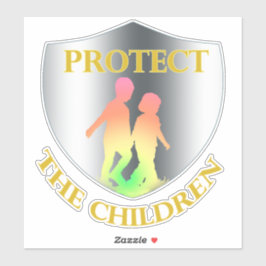 Schützen Sie den Aufkleber für Kinder