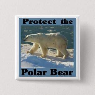 Schützen Sie den Polarbär Button