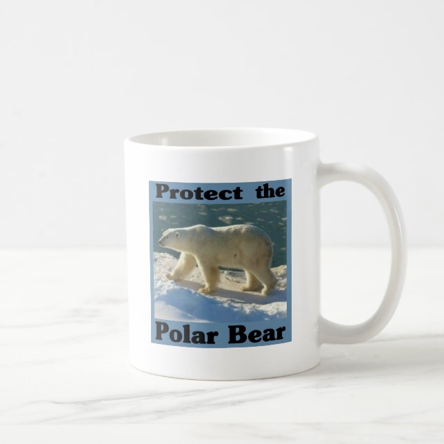 Schützen Sie den Polarbär Kaffeetasse (Rechts)