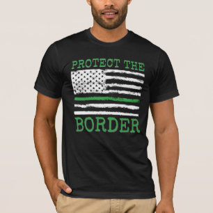 Schützen Sie die grüne Linie der amerikanischen  T-Shirt