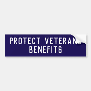 Schützen Sie die Leistungen für Veteranen politisc Autoaufkleber