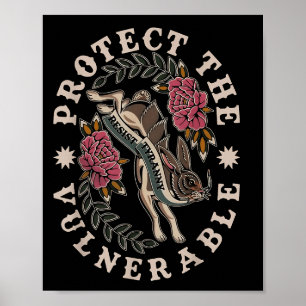 Schützen Sie die Verletzlichen Poster