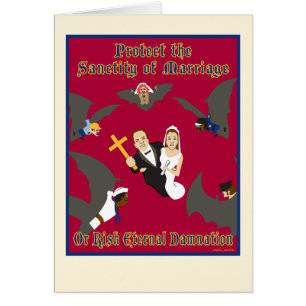 Schützen Sie Heirat-leere Karte