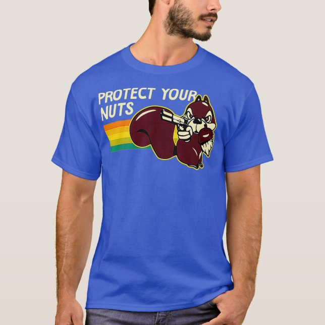 Schützen Sie Ihre Nüsse Funny Eichhörnchen Puppe N T-Shirt (Vorderseite)