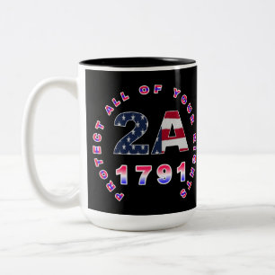 Schützen Sie Ihre Rechte 2A Zweifarbige Tasse