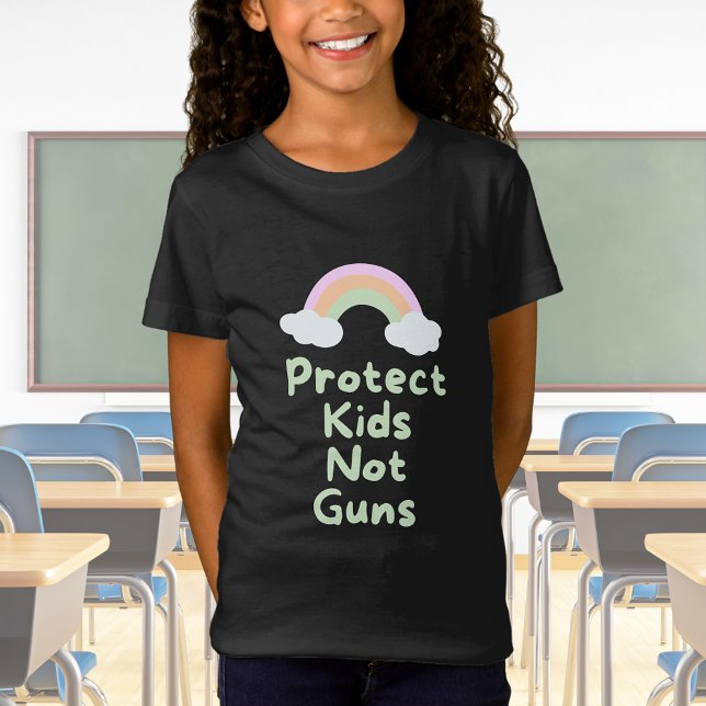 Schützen Sie Kinder, nicht Waffen Wortart T-Shirt (Von Creator hochgeladen)