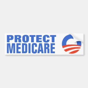 Schützen Sie Medicare Obama 2012 Autoaufkleber