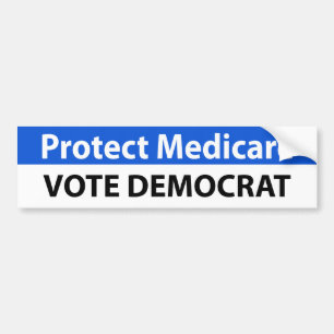 Schützen Sie Medicare: Wählen Sie Demokraten Autoaufkleber