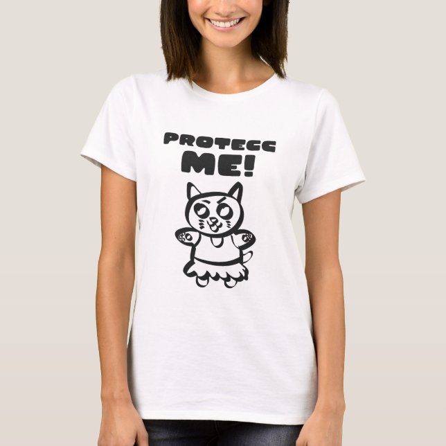 Schützen Sie mich KItty T Shirt (Vorderseite)