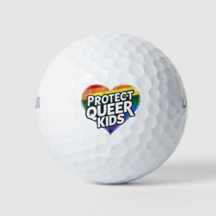 Schützen Sie Quee Kids Rainbow Herz LGBT Prix Golfball