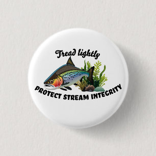 Schützen Sie Stream Integrity Rainbow Trout Button
