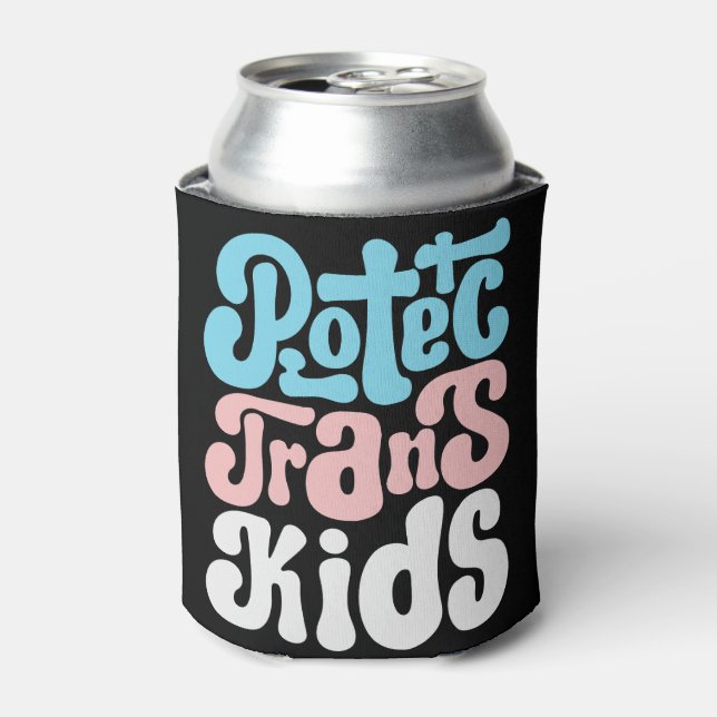 Schützen Sie Trans Kids Cosy Dosenkühler (Kanne Vorderseite)