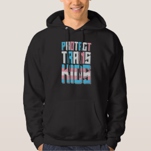 Schützen Sie Trans Kids LGBs Stolz Hoodie