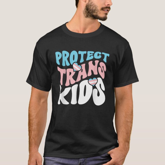 Schützen Sie Trans Kids LGBT Prix T Shirt (Vorderseite)