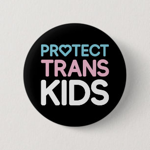 Schützen Sie Trans Kids. Schaltfläche Button