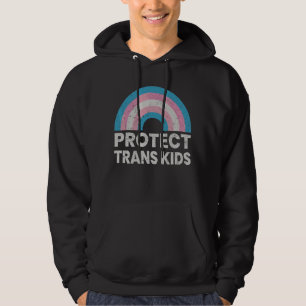 Schützen Sie Trans Kids Transgender Flag LGBT Pria Hoodie