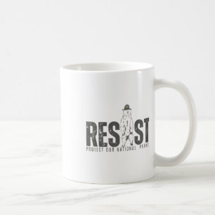 Schützen Sie unsere Nationalparkresidenz Retro Vin Kaffeetasse
