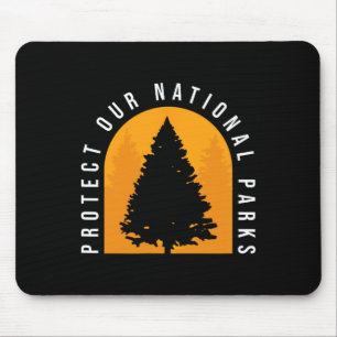 Schützen Sie unsere Nationalparks, die in der Auße Mousepad