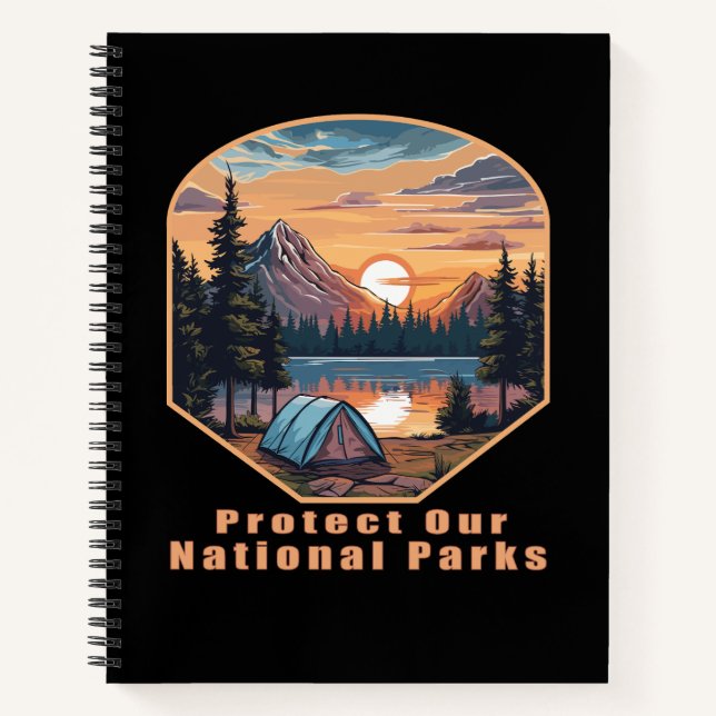 Schützen Sie unsere Nationalparks Notizbuch (Vorderseite)