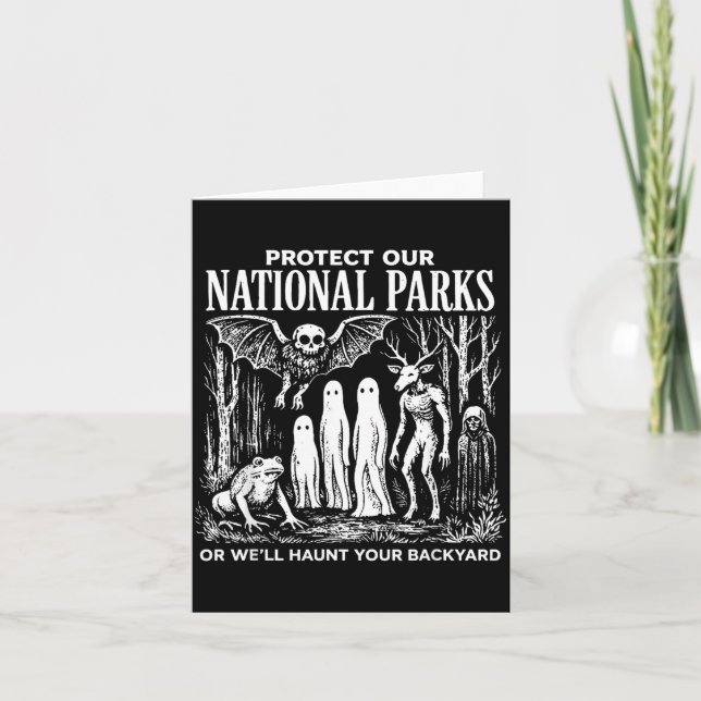 Schützen Sie unsere Nationalparks oder heimsuchen  Karte (Vorderseite)