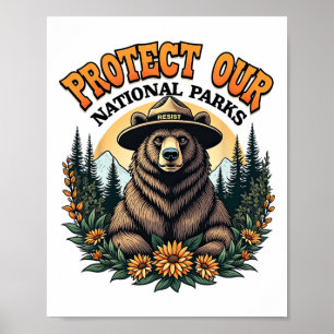 Schützen Sie unsere Nationalparks Residence Alt Us Poster