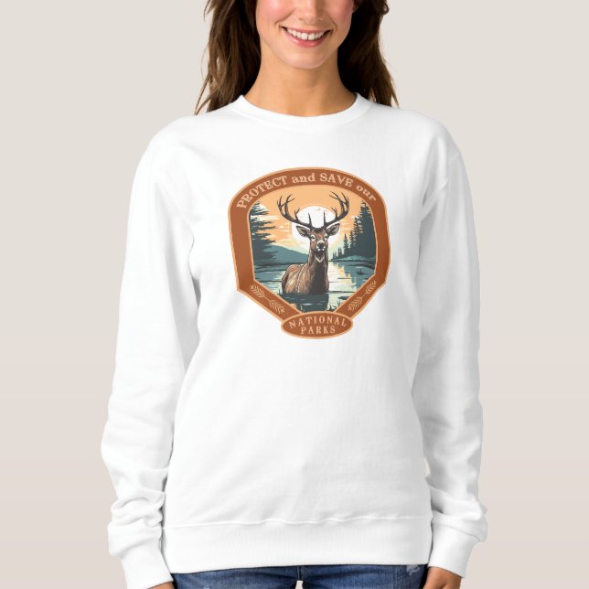 Schützen Sie unsere Nationalparks Sweatshirt (Vorderseite)