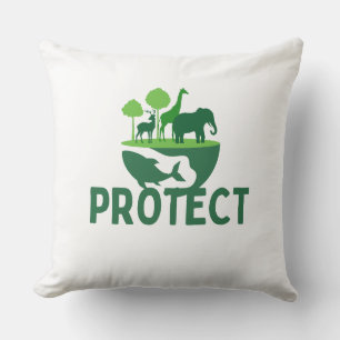 Schützen Sie unsere Tasse - Natur- und Naturschutz Kissen